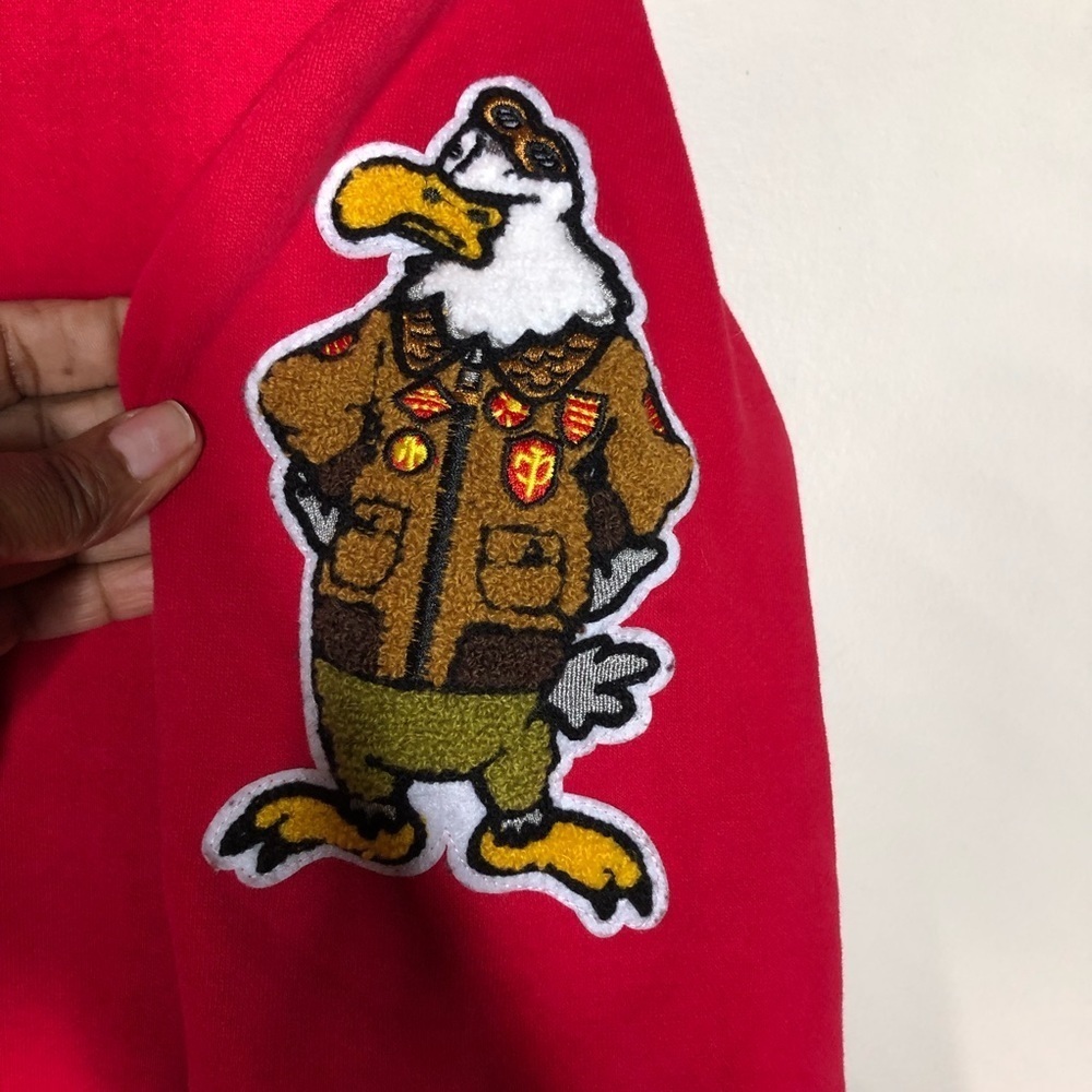 Top Gun ‘An American Icon’ Tomcat By’s Red Pull Over Hoodie SZ M. - Picture 5 of 16